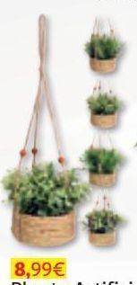 Auchan Planta artificial em vaso corda 45cm promoção
