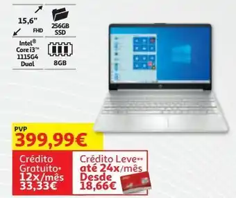 Auchan Portátil hp 15s-fq2028np promoção