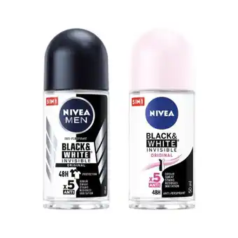 ALDI Nivea roll-on black & white promoção