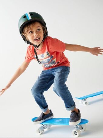 Vertbaudet Jeans slim indestrutíveis, para menino - azul medio... promoção