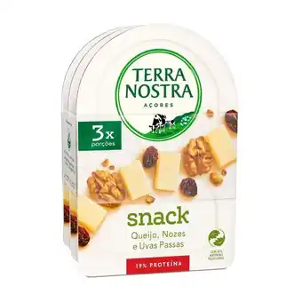 Pingo Doce Queijo snack com nozes e uvas passas terra nostra - pack 3 promoção