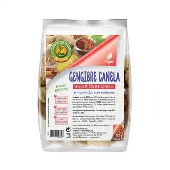 Pingo Doce Biscoitos de gengibre e canela cem porcento promoção