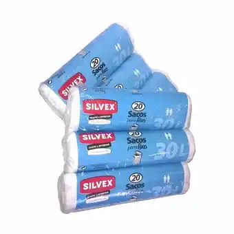 Saco do lixo 30l pack silvex - pack 3