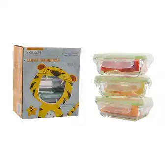 Pingo Doce Caixas herméticas de vidro 180ml smukee promoção