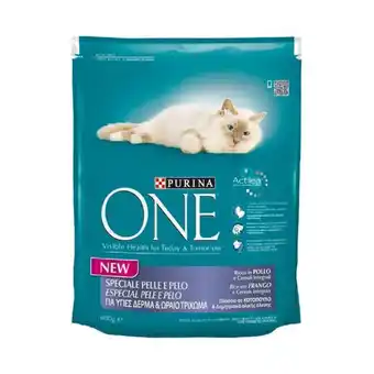 Pingo Doce Ração seca para gato sabor frango especial pele e pelo bifensis purina one promoção