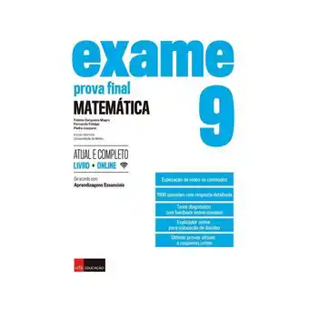 Pingo Doce Livro prova final matemática 9º ano promoção