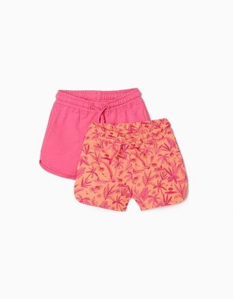 Zippy 2 calções para bebé menina 'palm tree', coral/rosa promoção