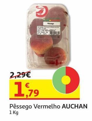 Auchan Pêssego vermelho auchan:1 kg promoção