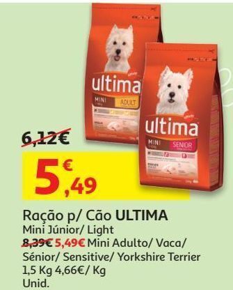Ração cão ultima