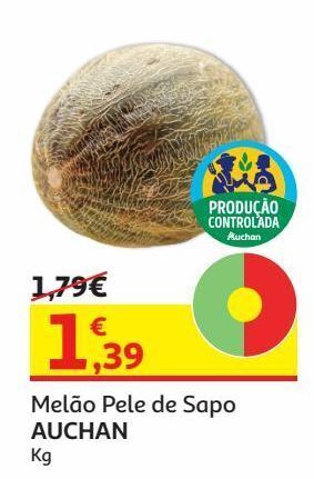 Auchan Melão pele sapo auchan:produção controlada kg promoção