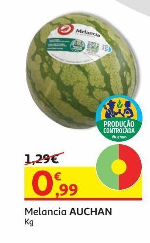 Auchan Melancia auchan:produção controlada kg promoção