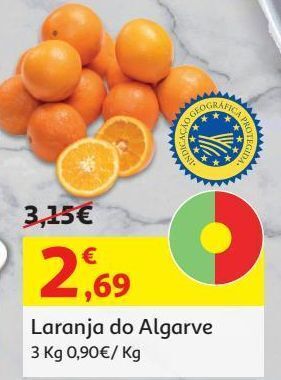 Laranja do algarve igp:3 kg