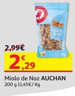 Auchan Miolo noz auchan:200 g promoção