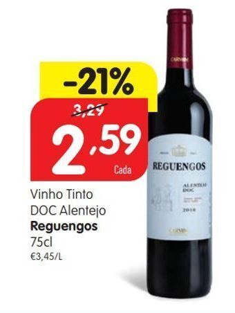 Vinho tinto reguengos