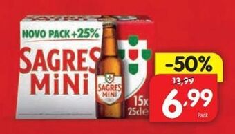 Minipreço Cerveja sagres mini promoção