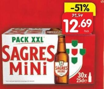 Minipreço Cerveja sagres mini promoção