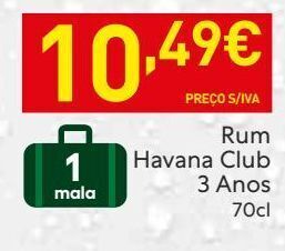 Recheio Rum havana club promoção