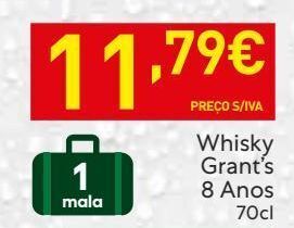 Recheio Uísque grant's promoção