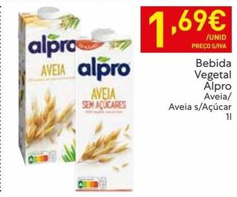 Recheio Bebidas naturais alpro promoção