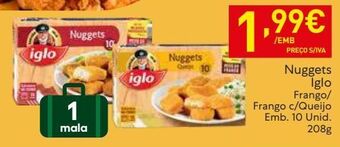 Recheio Nuggets de frango iglo promoção