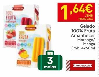 Recheio Gelados amanhecer promoção