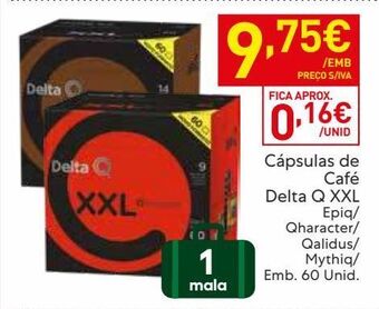 Recheio Cápsulas de café delta q promoção