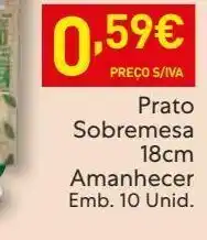 Recheio Prato de sobremesa amanhecer promoção