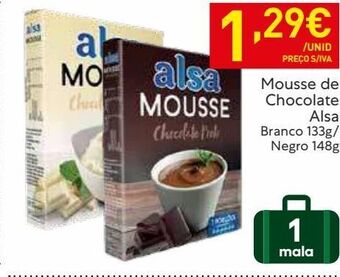 Recheio Mousse de chocolate alsa promoção