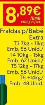 Recheio Fraldas dodot promoção