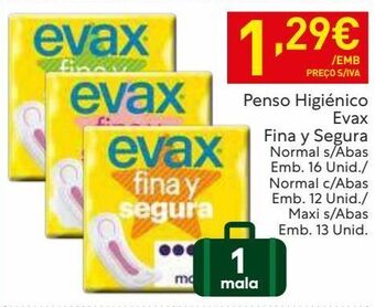 Recheio Absorvente evax promoção