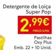 Recheio Detergente lavalouça super pop promoção