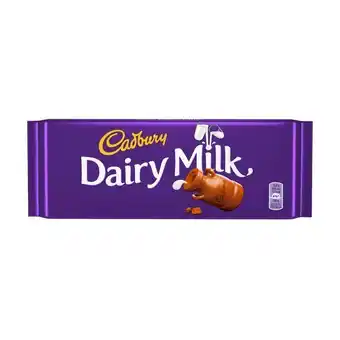 Tablete de chocolate de leite dairy milk cadbury
