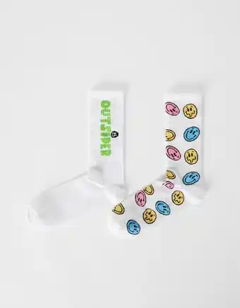 Pack de 2 pares de meias com estampado