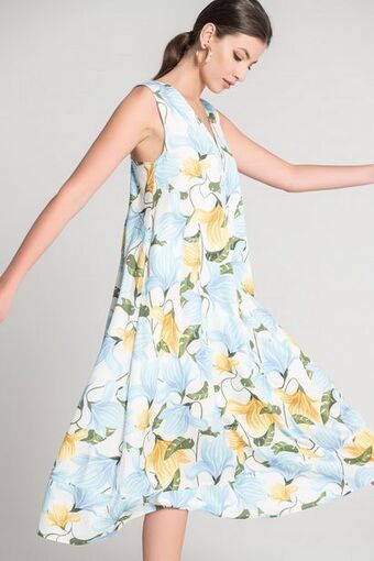 Ana Sousa Vestido midi estampado promoção