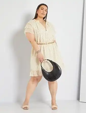 Kiabi Vestido com gola em bico em jersey promoção