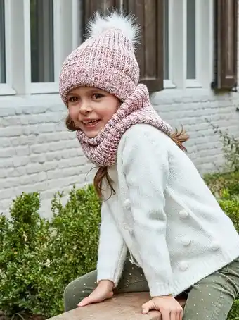 Vertbaudet Gola snood em malha mesclada, para menina, oeko tex® -... promoção