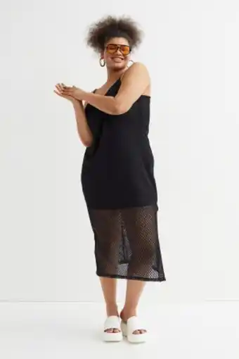 H&M H&m+ vestido com aparência de crochet promoção