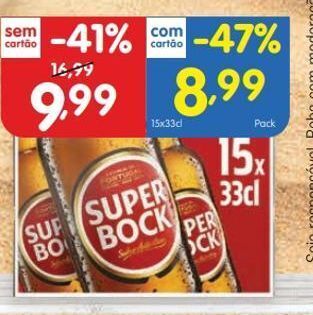 Minipreço Cerveja super bock promoção