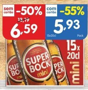 Minipreço Cerveja super bock promoção