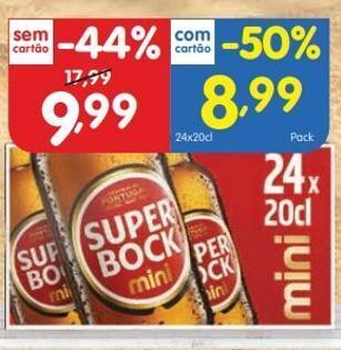 Minipreço Cerveja super bock promoção