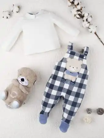 Prénatal Conjunto de macacão de menino "teddy bear" - prénatal promoção