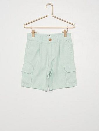 Kiabi Bermudas lisas em linho promoção