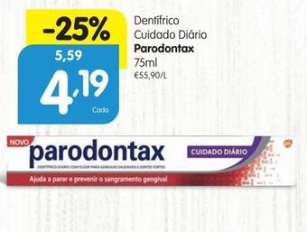 Minipreço Pasta de dentes parodontax promoção