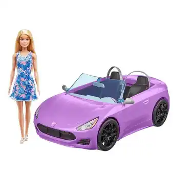 Boneca barbie e o seu descapotável