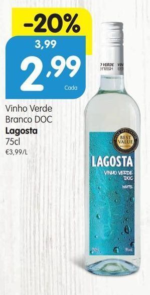 Minipreço Vinho verde lagosta promoção