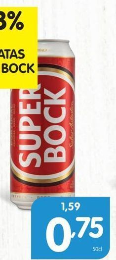 Minipreço Lata de cerveja super bock promoção