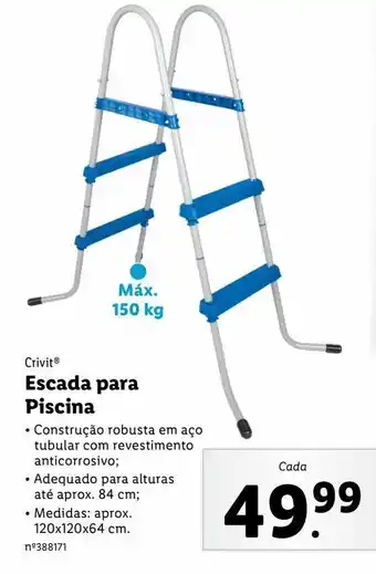 Lidl Escada da piscina promoção