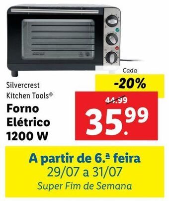 Lidl Forno elétrico silvercrest promoção