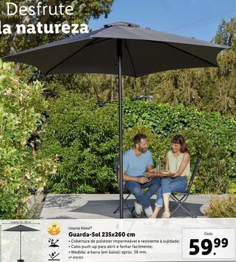 Lidl Guarda sol promoção