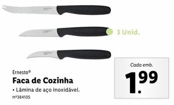 Lidl Faca de cozinha ernesto promoção